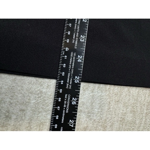 Worthington Sz 12 Essentials Black Skirt Buckle Classic pencil straight Lined - Picture 6 of 8